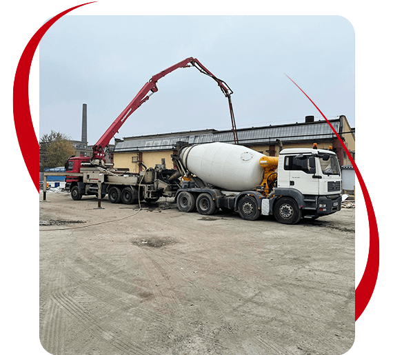 Mixer beton, beton, könnyűbeton, normál beton, nehéz beton, Budapest és Körmend, beton pumpálás, mixeres szállítás